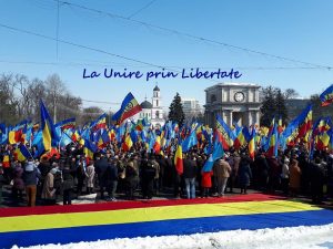 Manifestatie Unire R. Moldova cu Romania